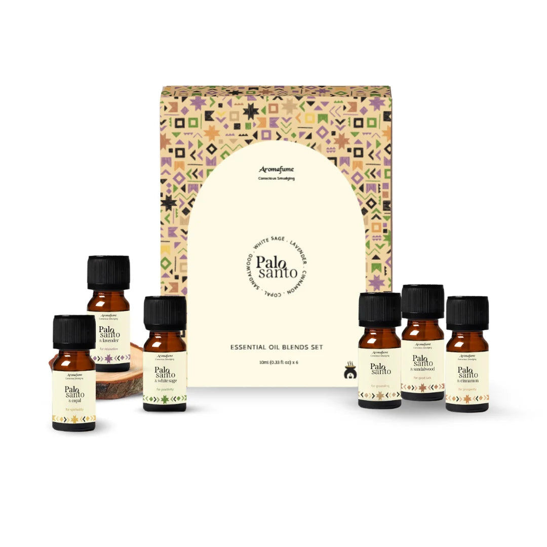 Palo Santo Duftkollektion – Set mit 6 ätherischen Ölmischungen