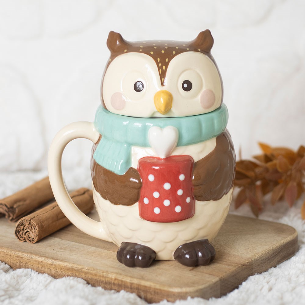 Becher mit Deckel „Oliver Owl“