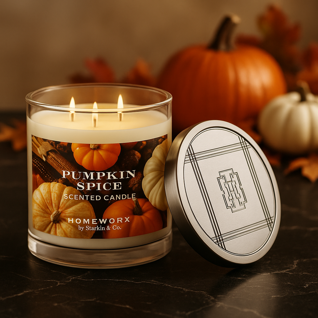Pumpkin Spice – 3-Docht Duftkerze | Gerösteter Kürbis & Zimt | 397 g