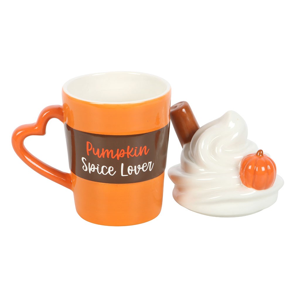 Pumpkin Spice Latte Tasse mit Deckel