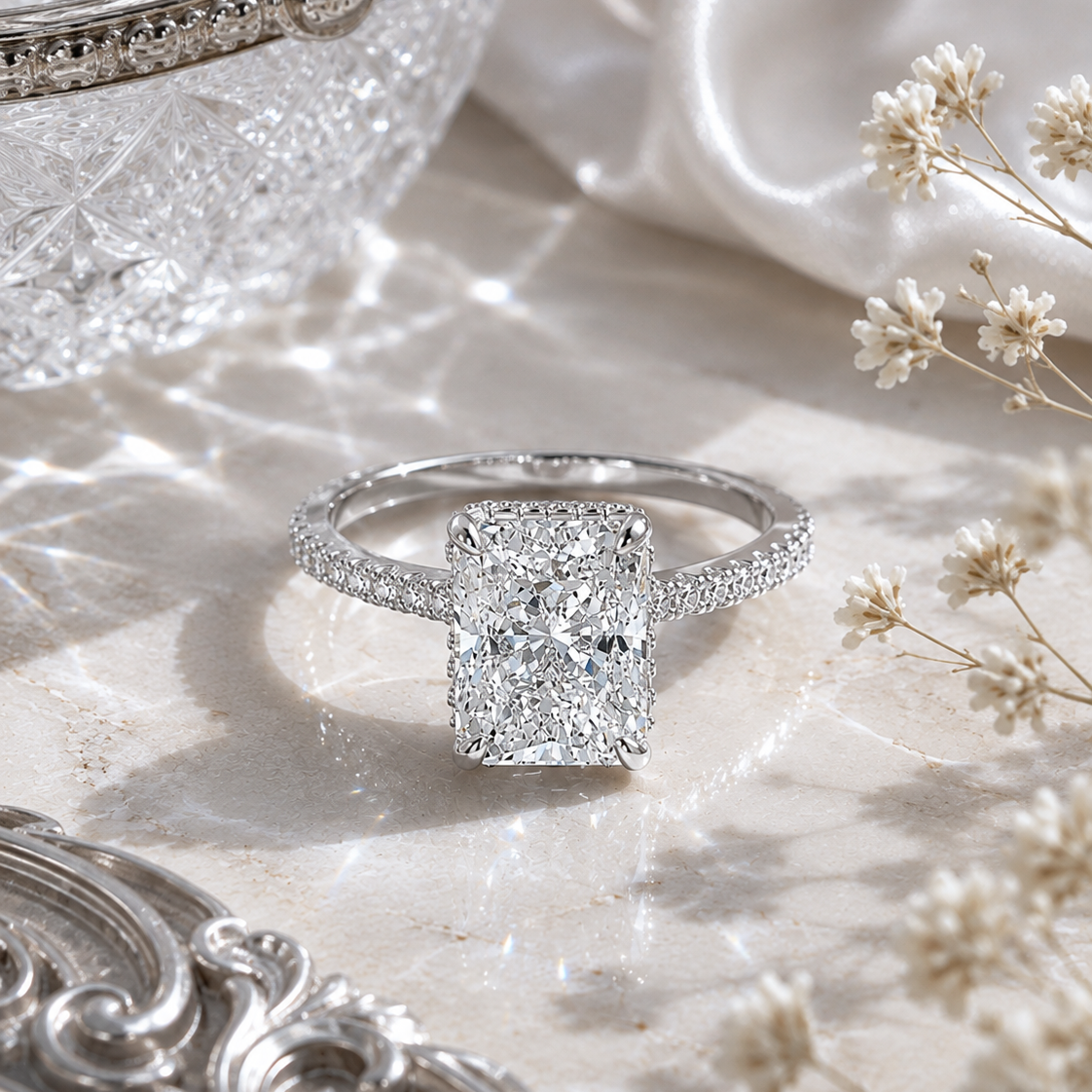 Radiant Diamond Cut Ring – 925 Silber Ring mit hochwertigem Zirkonia