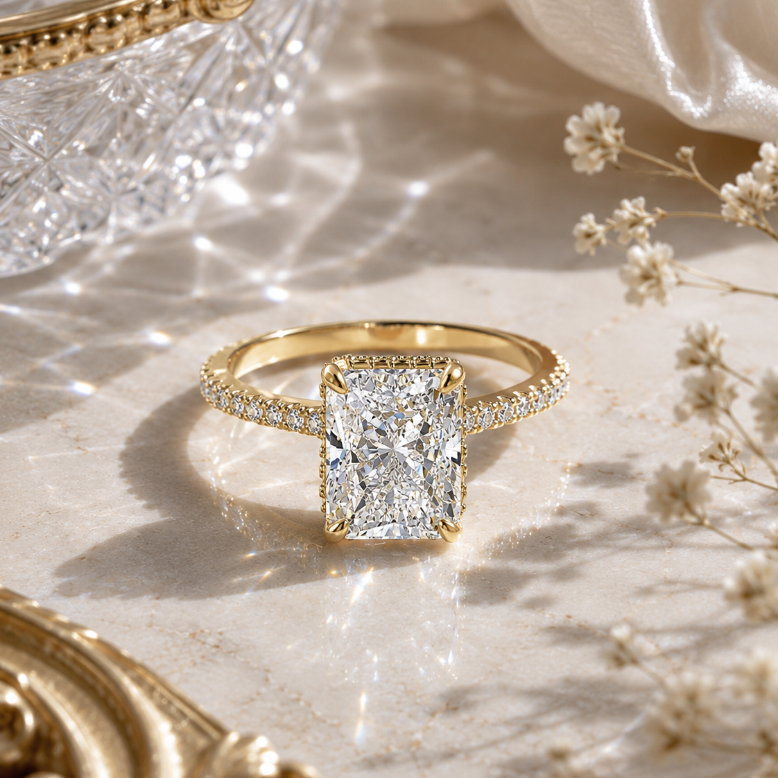 Radiant Diamond Cut Ring – 925 Silber Ring mit hochwertigem Zirkonia