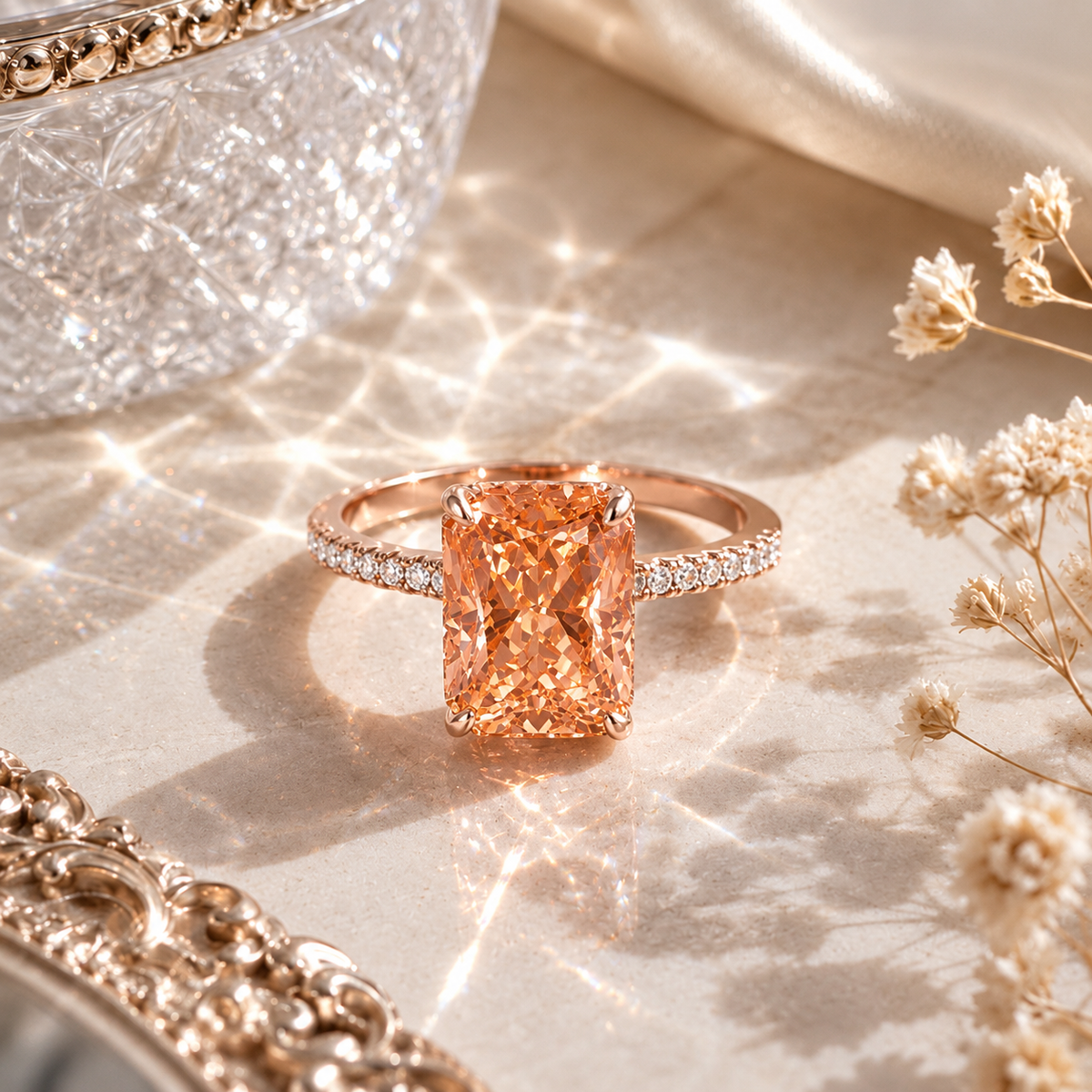 Radiant Diamond Cut Ring – 925 Silber Ring mit hochwertigem Zirkonia