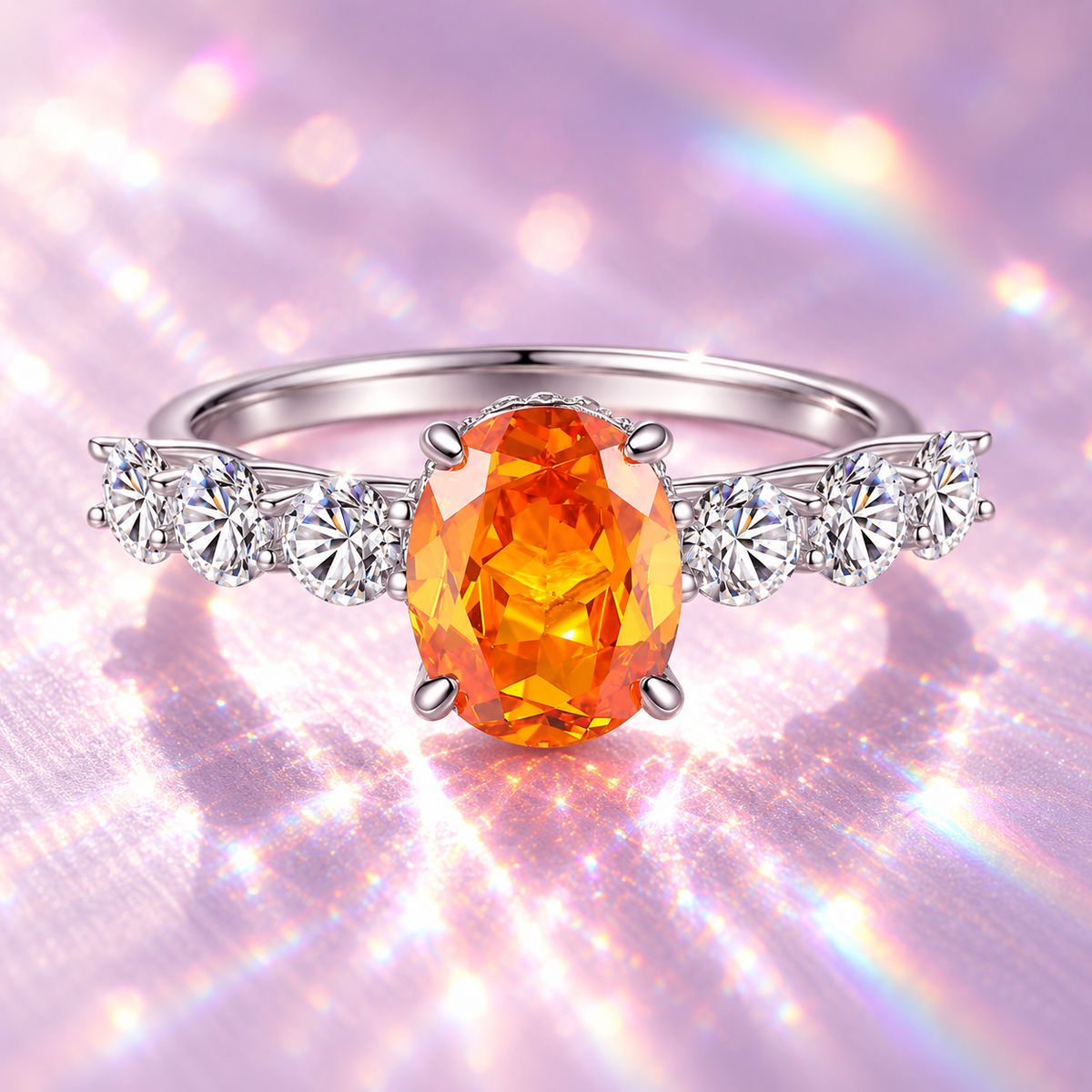 Radiant Diamond – Tangerine Grace Ring