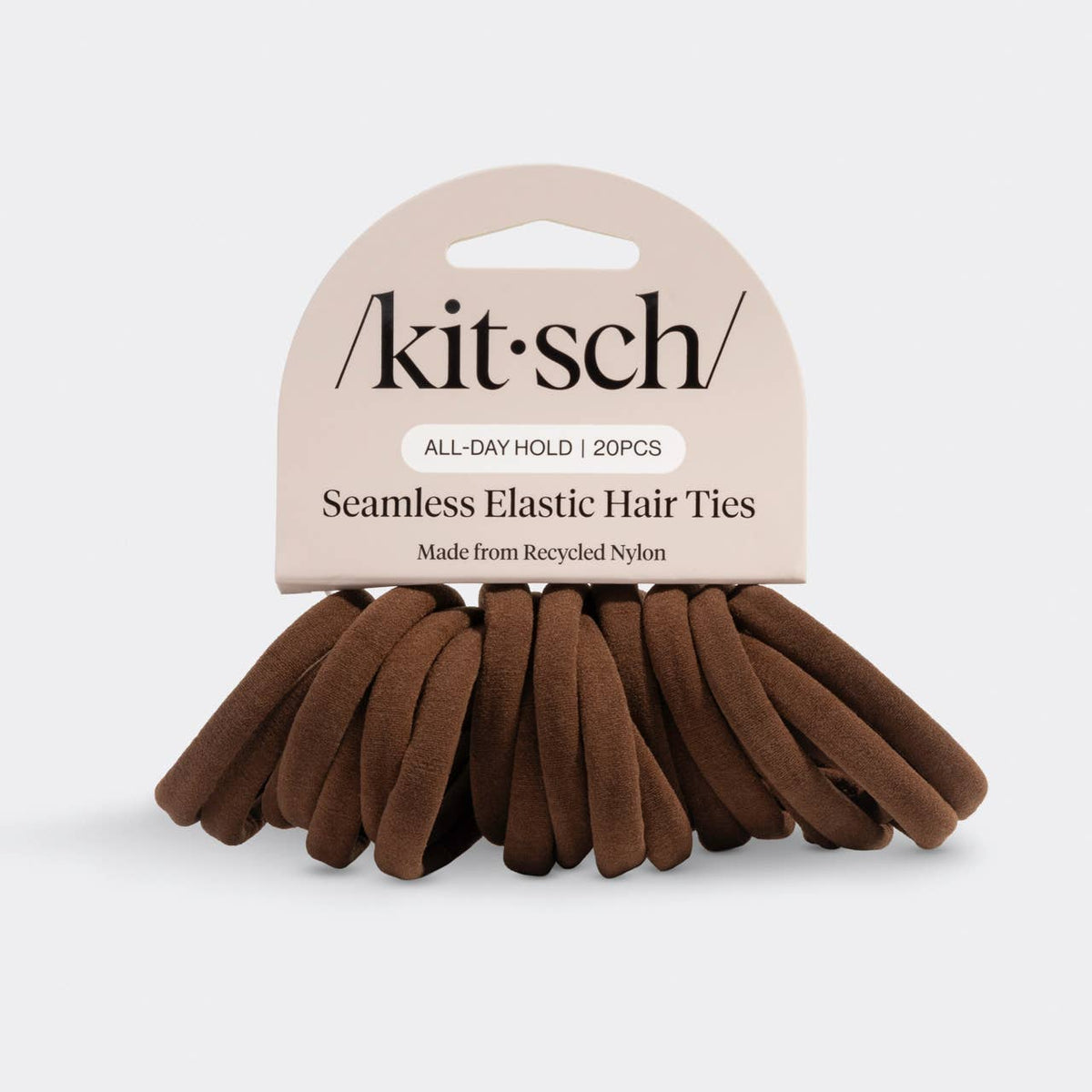 Kitsch Chocolate Essentials – Nahtlose Haargummis | 20er Set 🤎