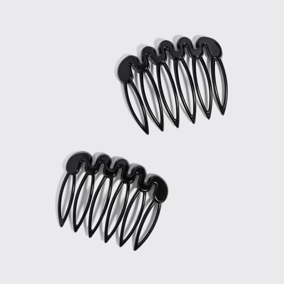 Kitsch Black French Chic Haarkämme - 2er Set