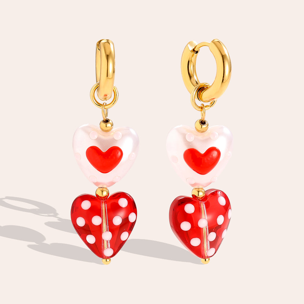 Red Hearts Hoops ❤️