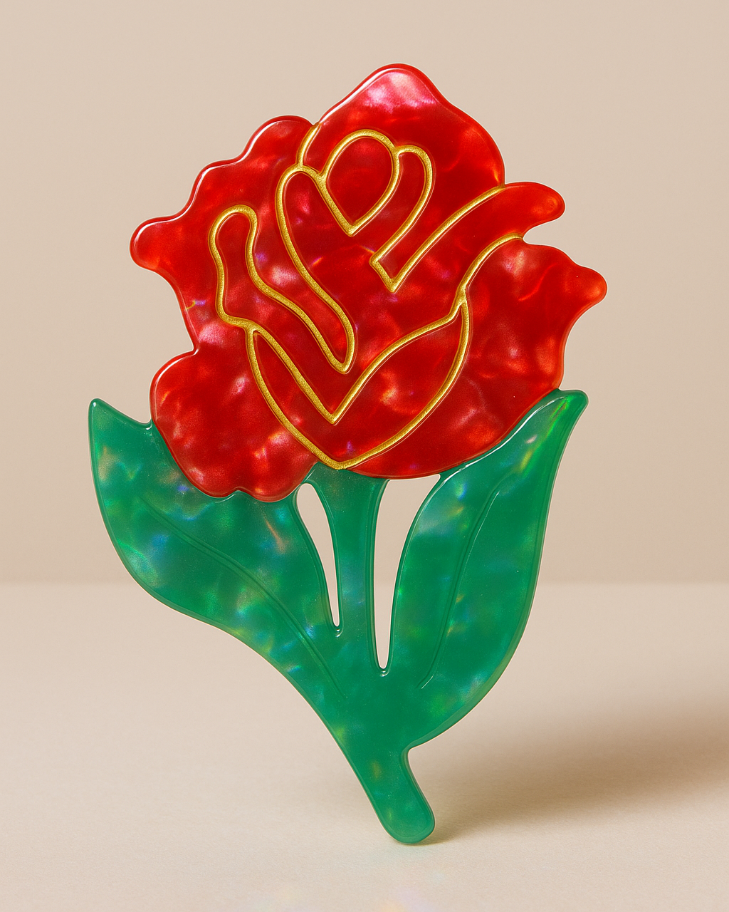Red Rose Haarklammer