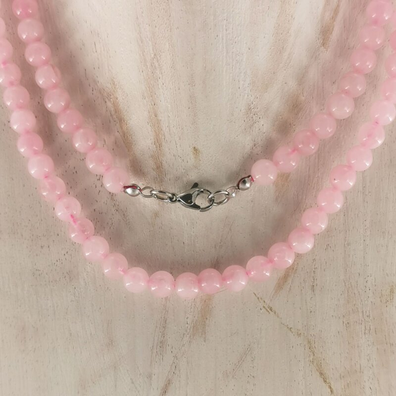 Rosenquarz Kette