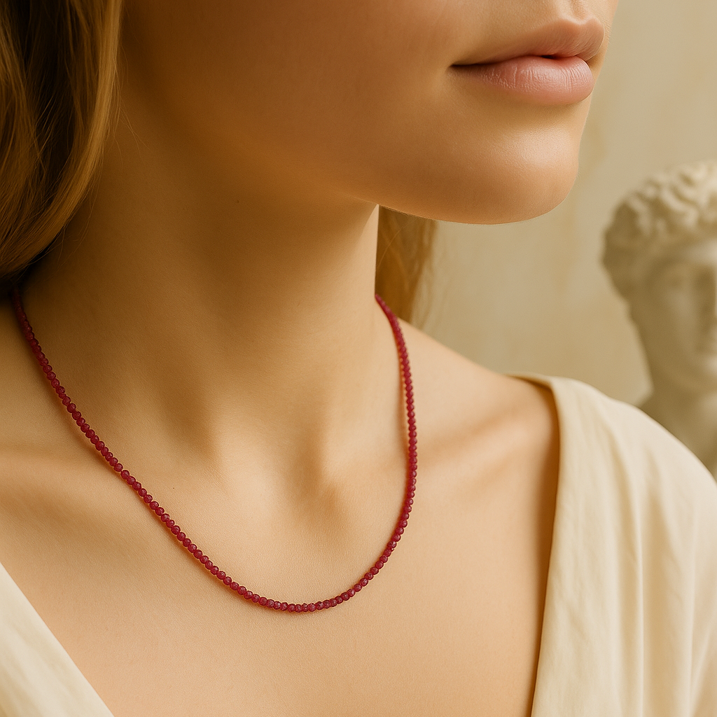 Rubin Kette | facettiert