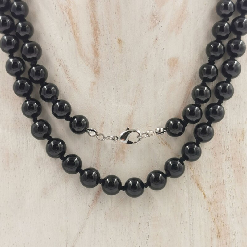 Schwarzer Turmalin Kette