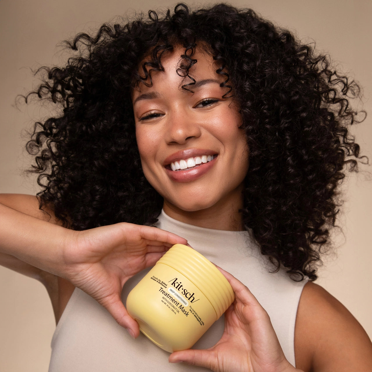 Feuchtigkeitsspendende Kokosnussöl Tiefenpflegemaske