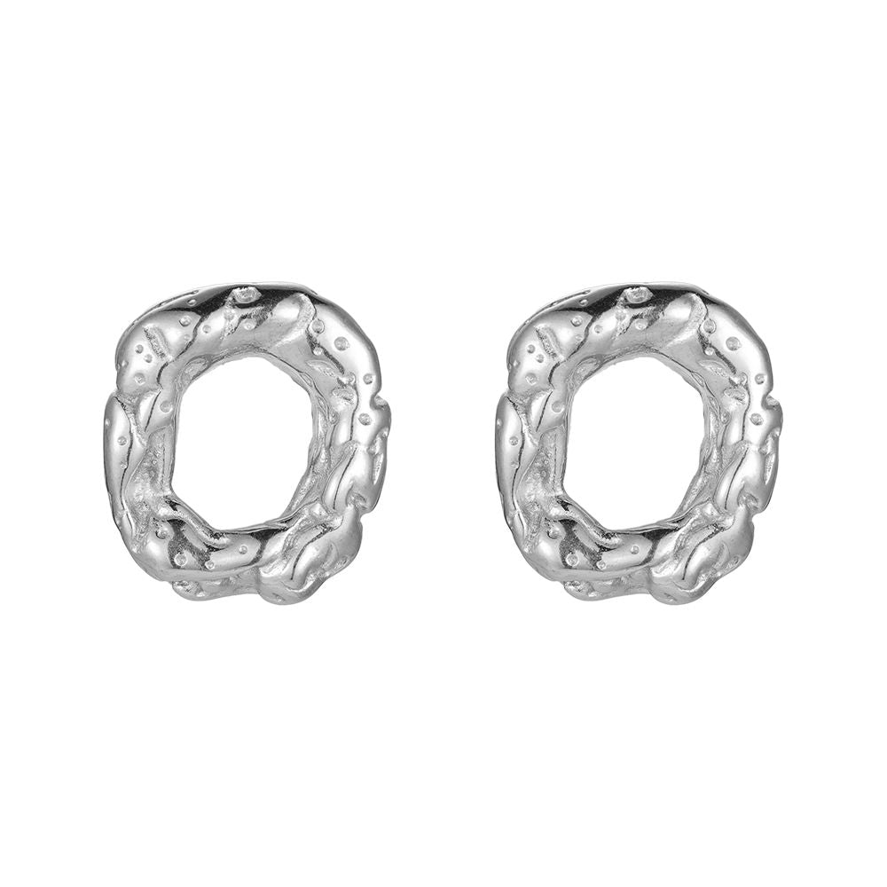 Molten Oval Ohrrstecker