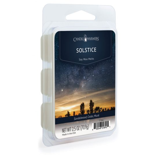 Wachsmelt – Solstice | Handgegossen aus 100% Sojawachs, Edler Holz-Zitrus-Duft