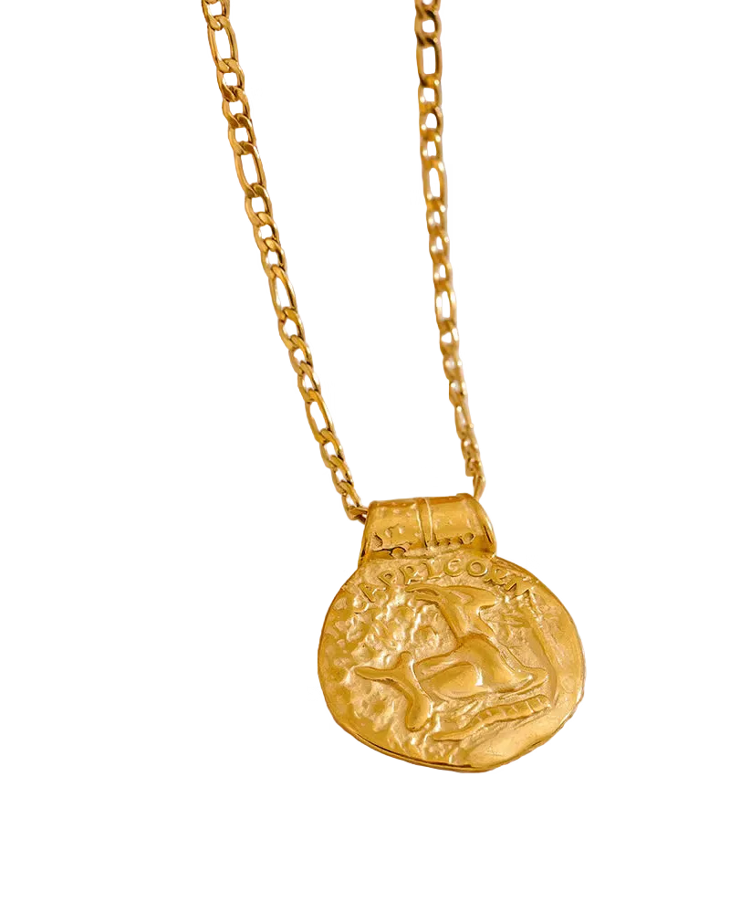 Antique Zodiac Kette – Antike Sternzeichen Halskette Gold