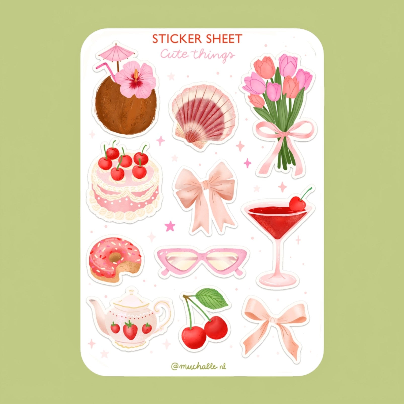 Sticker Sheet - Cute Things