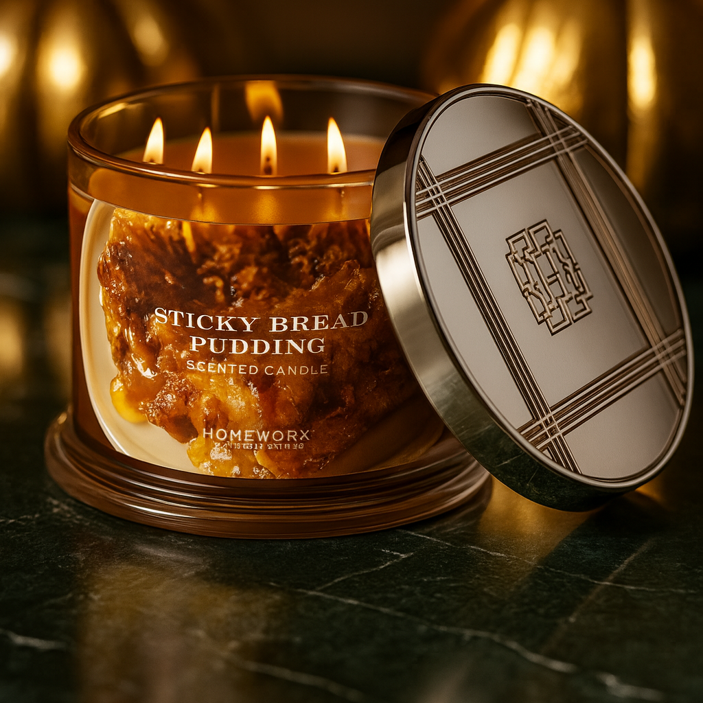 Sticky Bread Pudding – 4-Docht Duftkerze | Karamell, Zimt & Vanilleschote | 510 g