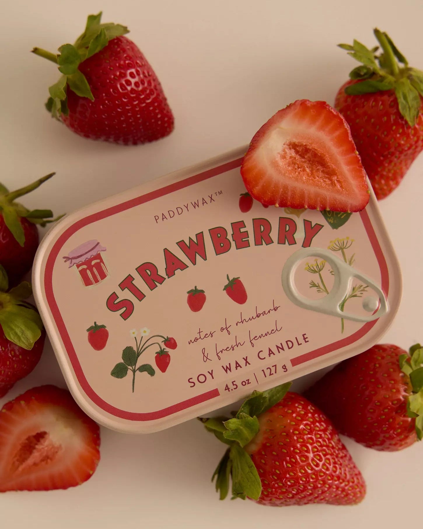 Erdbeere Duftkerze in Metalldose – Paddywax Bistro Kollektion