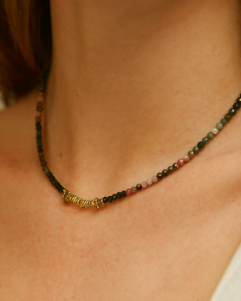 Thalira Kette – Turmalin & Peridot