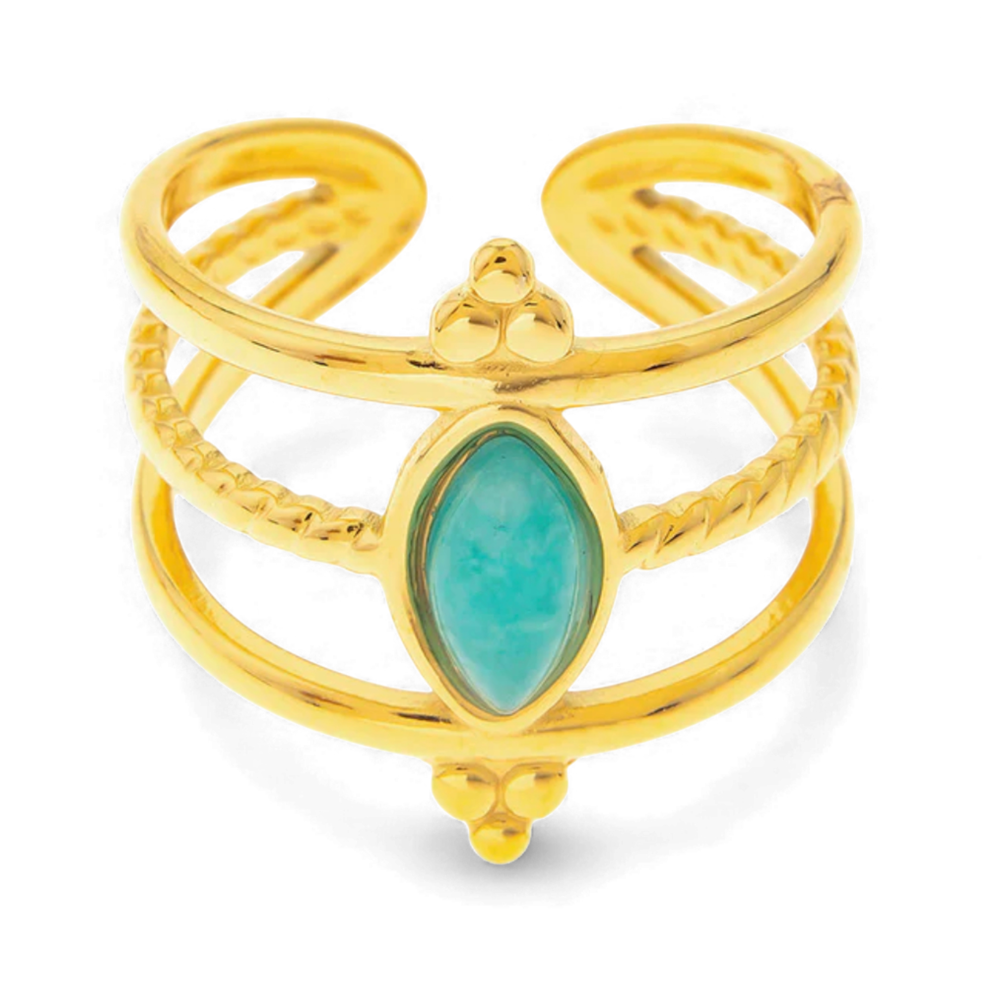 Trophy Ring - Amazonit