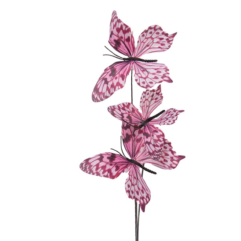 Deko Schmetterlinge am Stil - Rosa