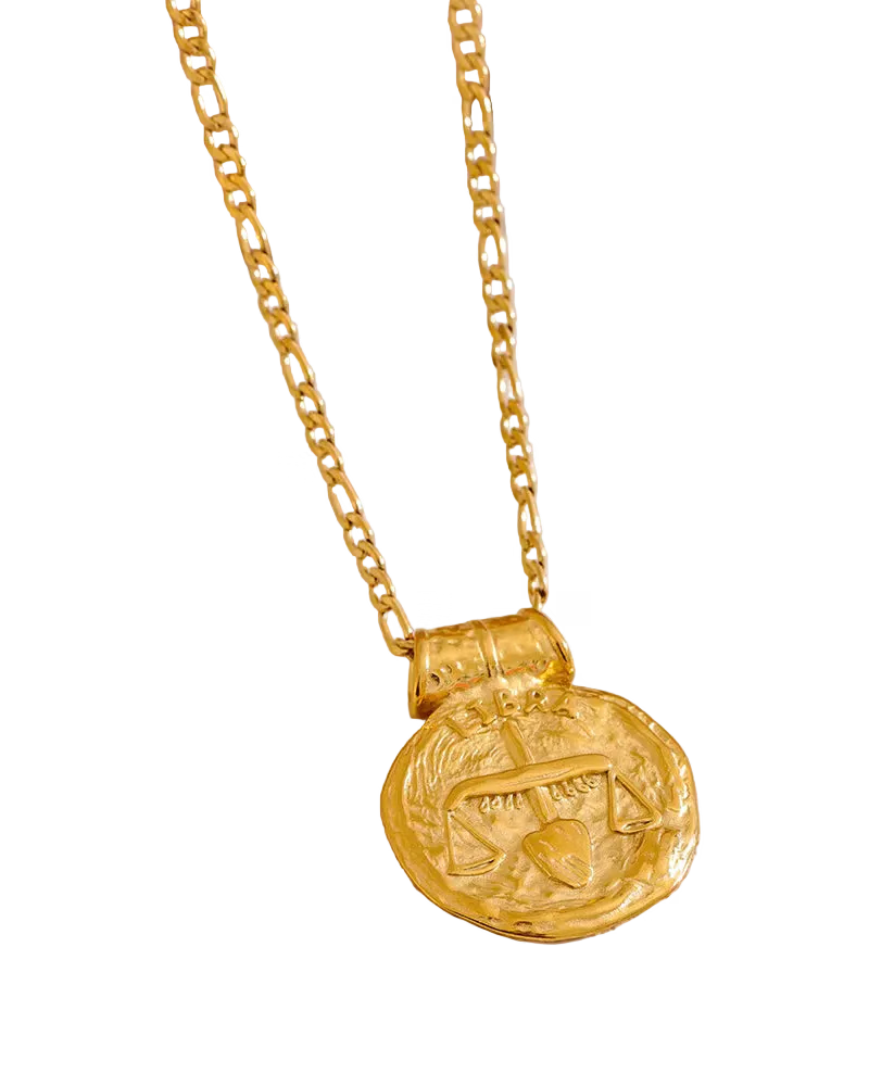 Antique Zodiac Kette – Antike Sternzeichen Halskette Gold
