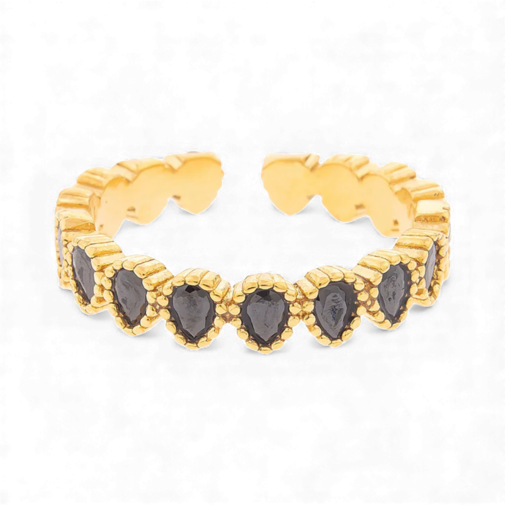 Witches Tears Ring - Black