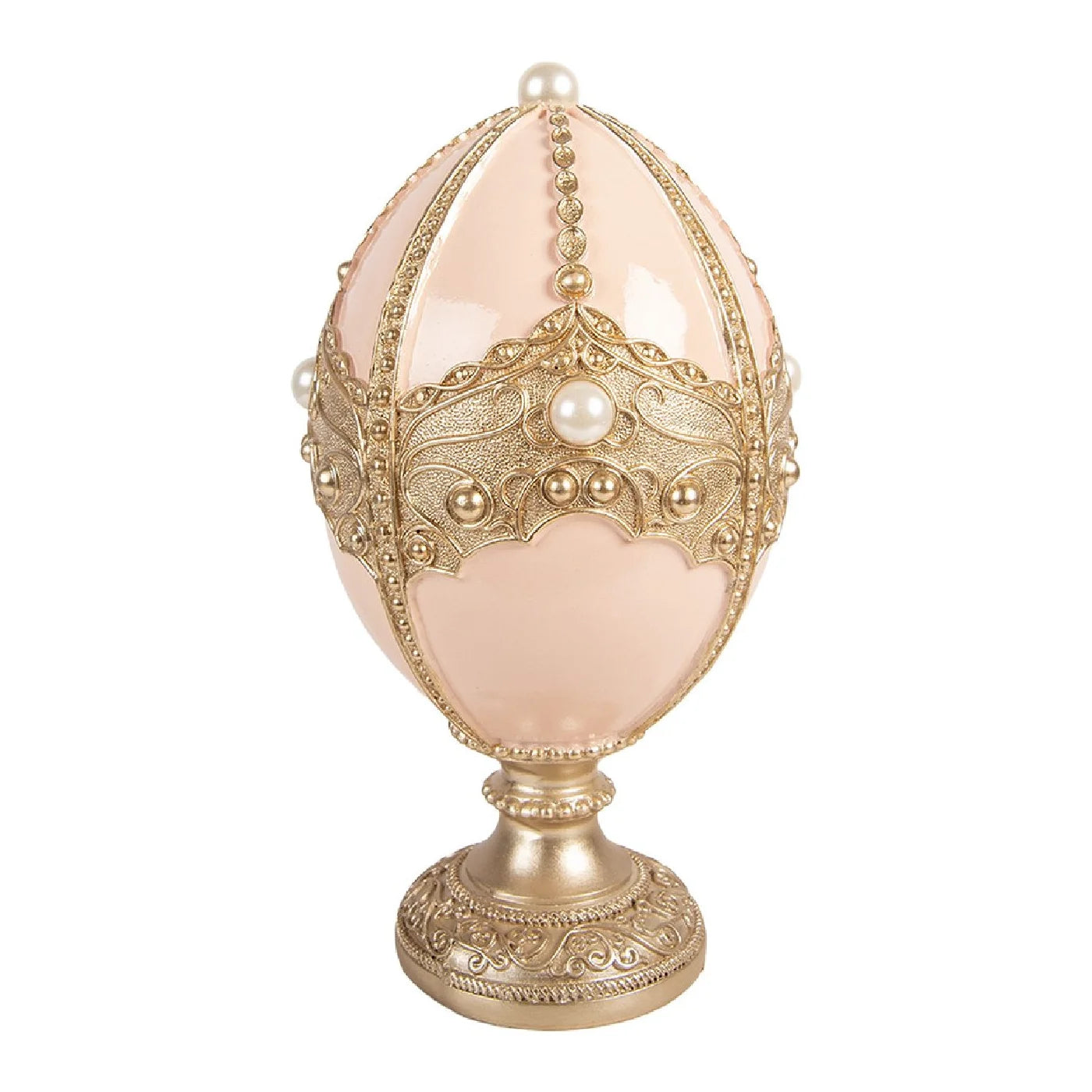 Dekoratives Schmuckei in Rosa & Gold – Elegante Vintage-Dekoration mit Perlendetails