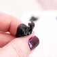 Obsidian Mini Carving Schnecke Tier Schneckenhaus Fühler Tierwelt Muschel Talisman Kinder Flash Regenbogen silber gold Schutzstein Kristall Edelstein Heilstein