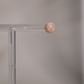 Blumenachat Ohrringe Ohrstecker rosa gemustert beige rund