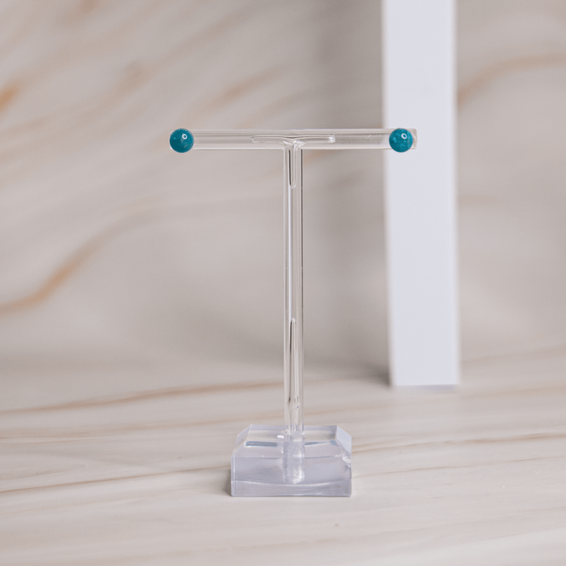 Apatit Ohrstecker Ohrringe Heilsteine Edelsteine Kristalle blau Schmuck Kristallschmuck