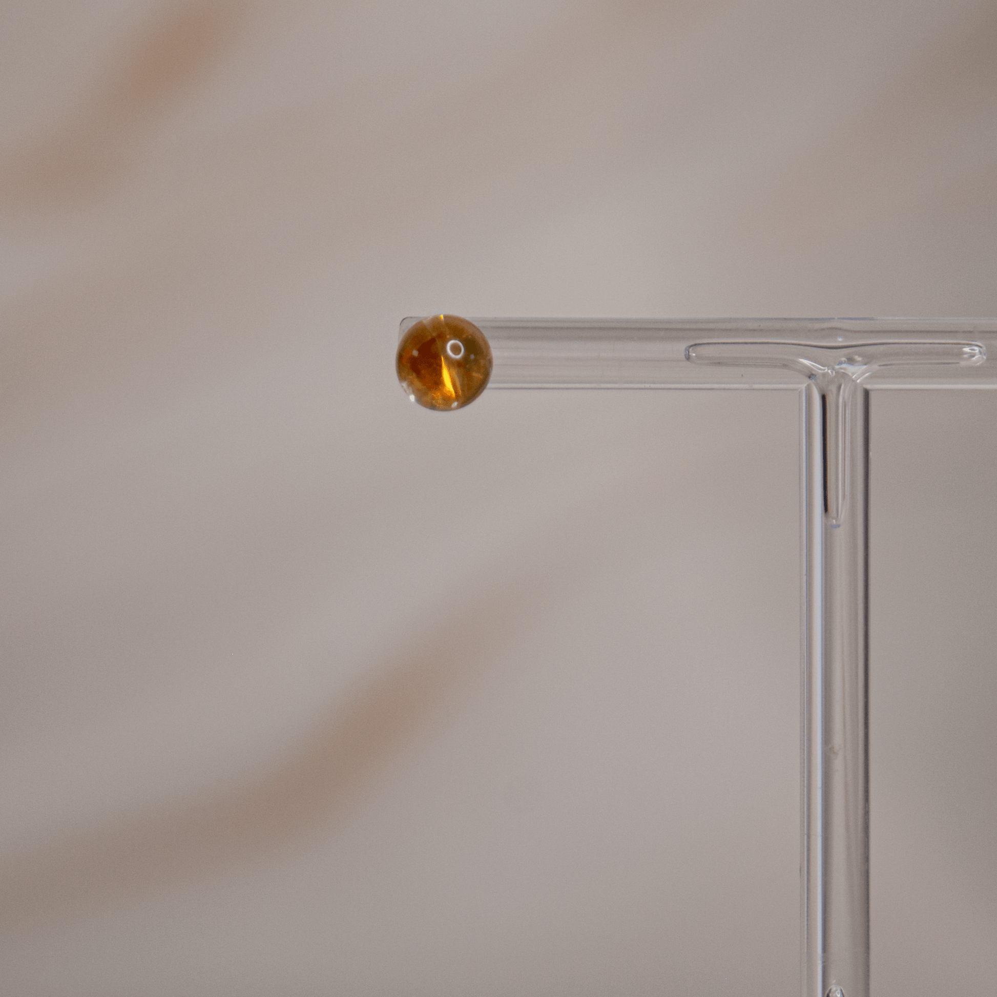 Citrin Ohrstecker Ohrringe gelber Kristall rund Perlenohrringe Wohlstand Fülle Geld Manifestation Sonne Sternzeichen Chakra Schmuck