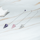 Edelstein Pendel Rosenquarz Bergkristall Amethyst 