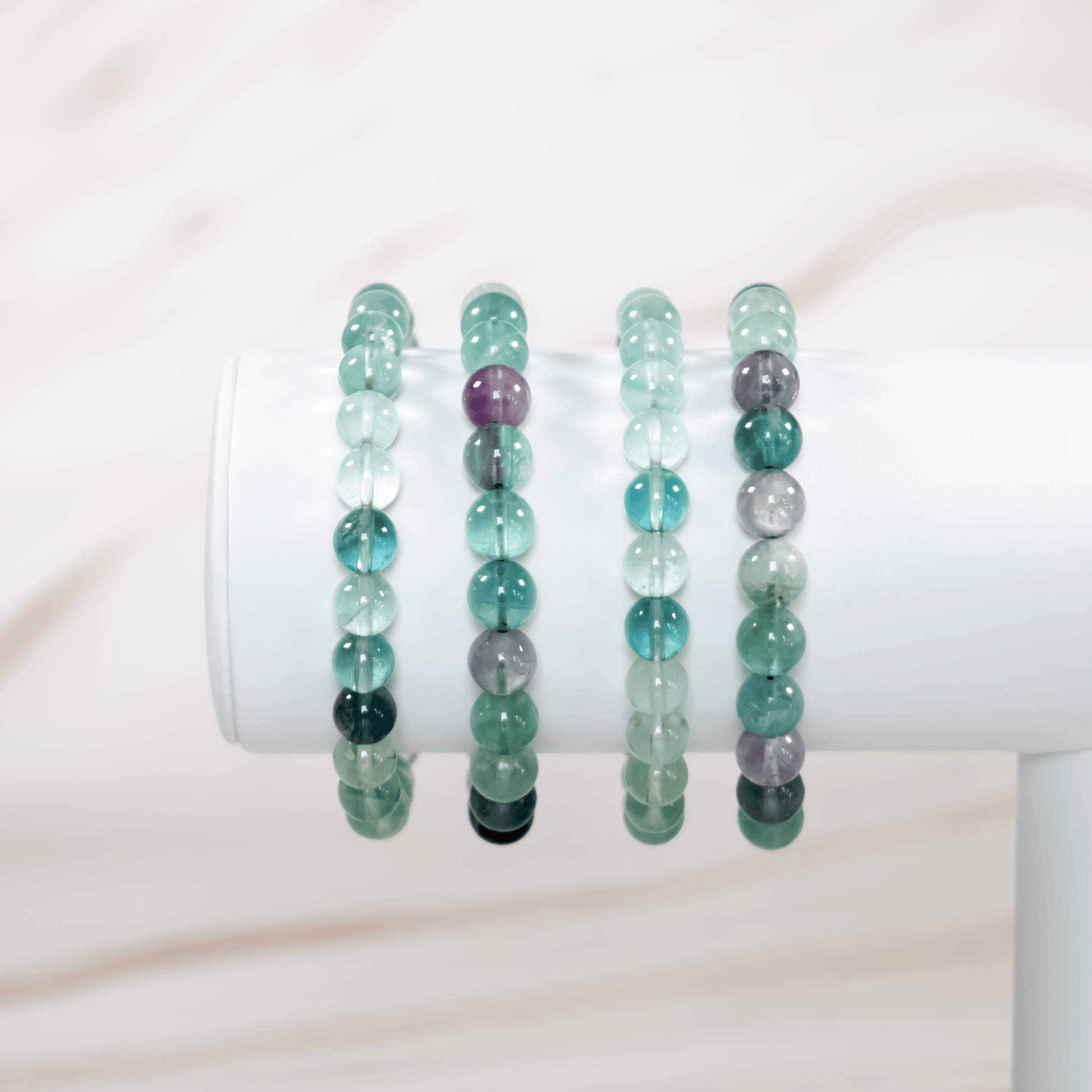 Fluorit Edelstein Armband Schmuck Kristallschmuck Glücksstein für Sternzeichen Fische Wassermann Skorpion Heilstein für Studenten Onlineshop Deutschland Annurah 