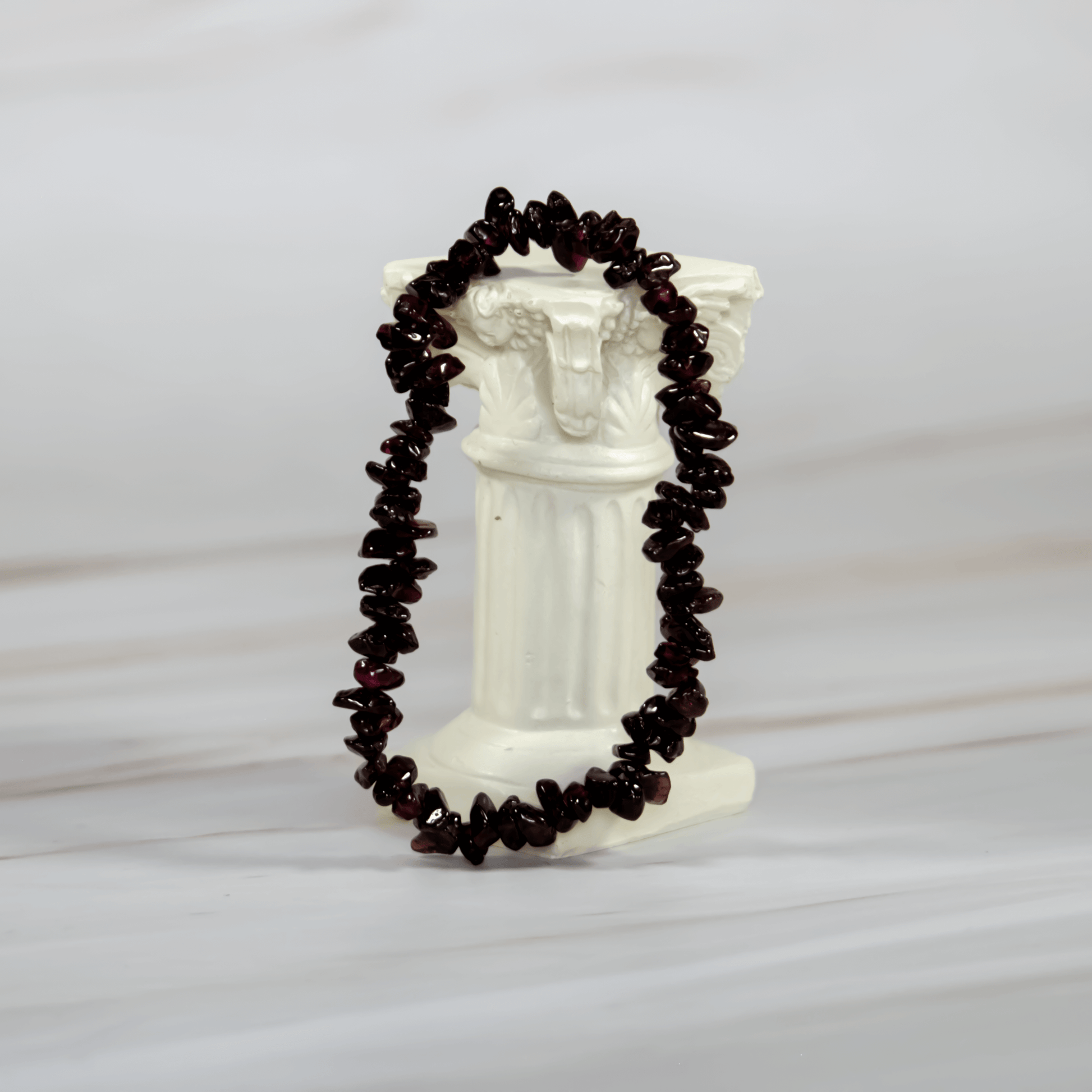 Granat Heilstein Chip Armband Kristallschmuck Schmuck Glücksstein für Sternzeichen Steinbock Geburtsstein für August Onlineshop Deutschland Annurah 