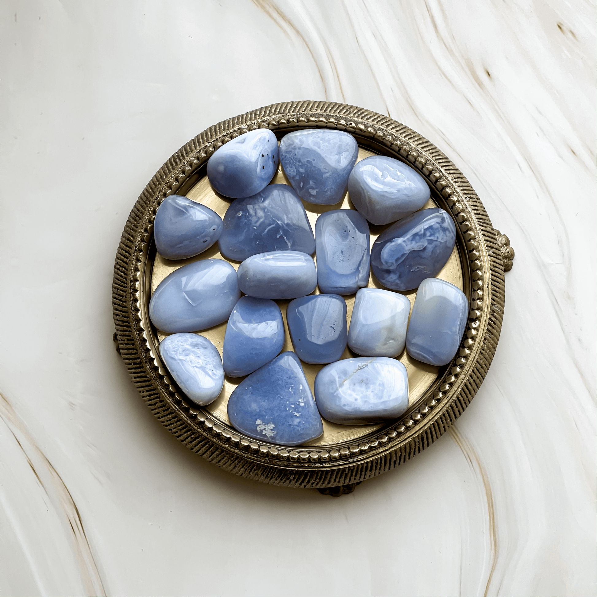 Chalcedon Trommelstein Edelstein Annurah Onlineshop Deutschland 