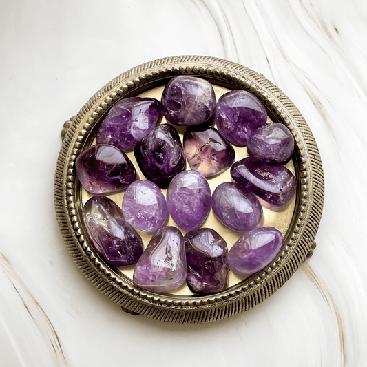 Amethyst Trommelstein Heilstein  Edelstein kaufen