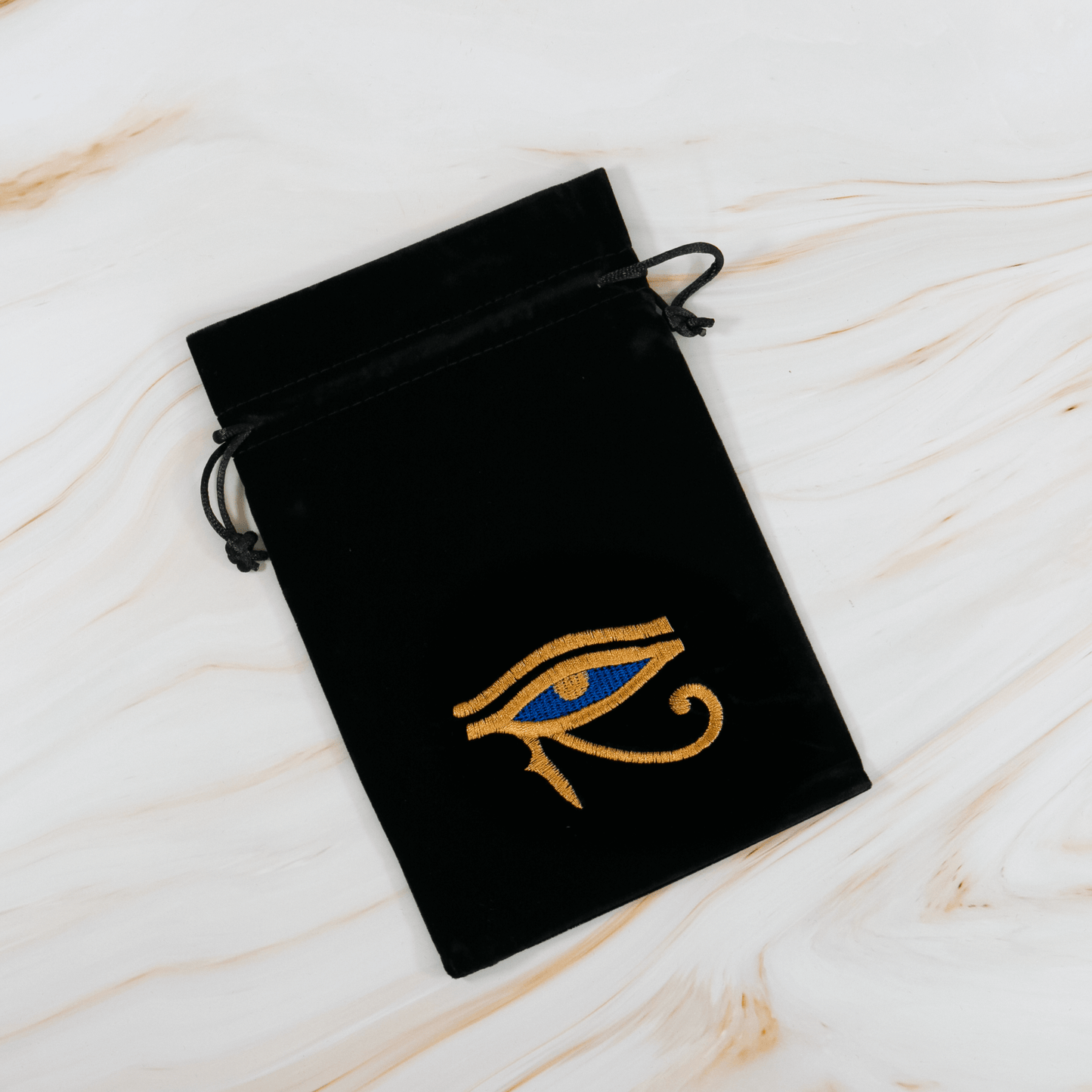 Auge des Horus Samttasche Beutel Aufbewahrung Kristalle Edelstein Heilstein Onlineshop Annurah Deutschland 