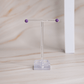 Phosphosiderit Ohrringe Ohrstecker lila violett Edelsteine Kristalle Annurah Edelsteine Heilsteine Schutzsteine Sternzeichen Chakra Schmuck deutscher Onlineshop