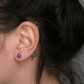 Phosphosiderit Ohrringe Ohrstecker lila violett Edelsteine Kristalle Annurah Edelsteine Heilsteine Schutzsteine Sternzeichen Chakra Schmuck deutscher Onlineshop