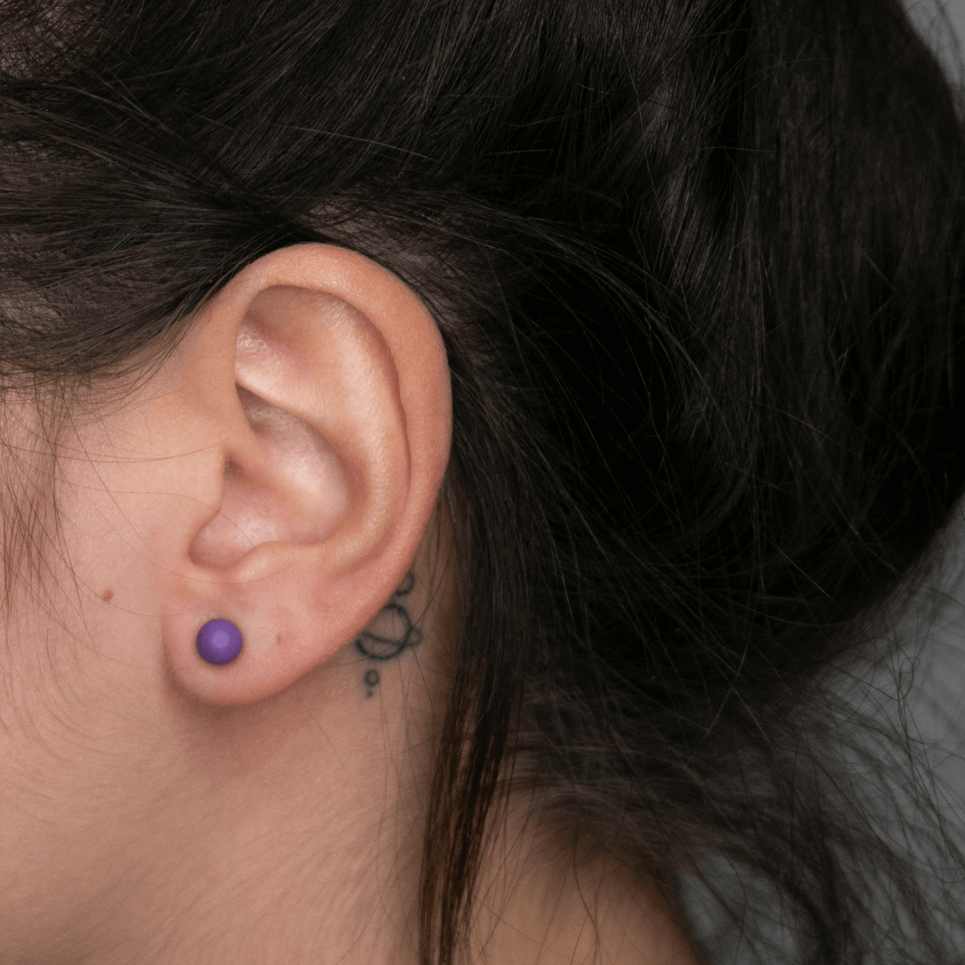 Phosphosiderit Ohrringe Ohrstecker lila violett Edelsteine Kristalle Annurah Edelsteine Heilsteine Schutzsteine Sternzeichen Chakra Schmuck deutscher Onlineshop
