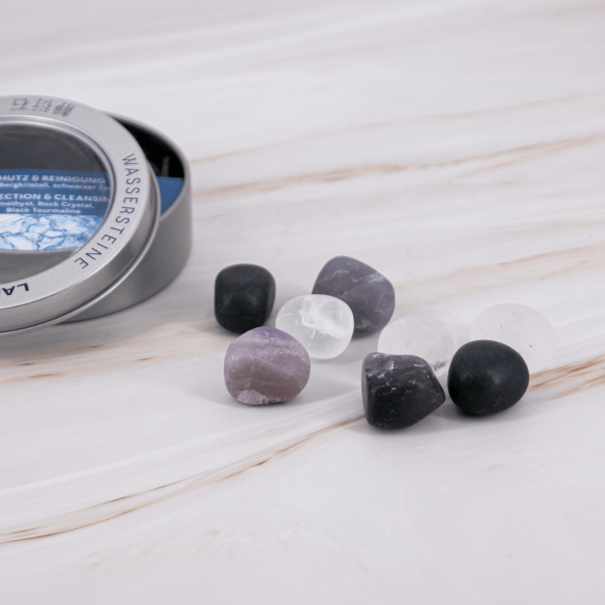 Schutz und Reinigung Turmalin Bergkristall Wassersteine Kristalle Edelsteine Annurah deutscher Onlineshop