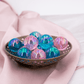 Angel Aura Aqua Kugel blau rosa Flash Glitzer funkelnde Kugel Kristall Edelstein Heilstein