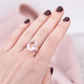 Rosenquarz Ring Oval facettiert rosa durchsichtig Echtschmuck 925 Silber Statement Einzelstück Heilstein Kristall Edelstein Schutzstein Liebe Harmonie Schutz Wassermann Fische Sternzeichen Chakra Energie Annurah deutscher Onlineshop