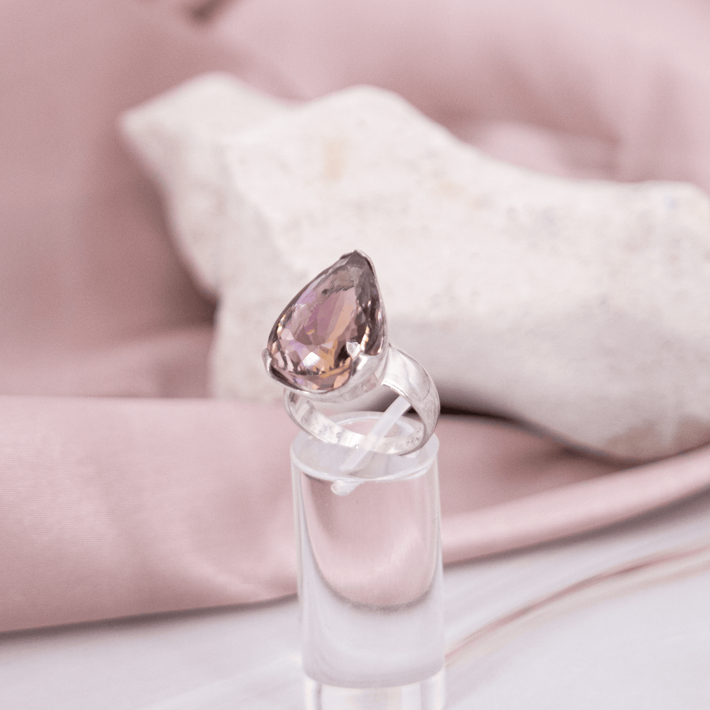 Ametrinring Ametrin Citrin Amethyst Silber Silberring lila gelb Schmuck Kristalle für Frieden Schlaf Erholung Chakra Sternzeichen