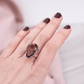 Ametrin Amethyst Citrin Ring Statement Ring Silber Heilsteine Kristalle Crystals Schmuck Kristallschmuck Meditation drittes Auge