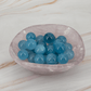 blaue Aquamarin Kugel Sphere Kristallkugel Annurah für geistiges Wachstum Frieden Gelassenheit Selbstbewusstsein Achtrsamkeit