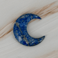 Lapislazuli blau grau weiss Mond Halbmond Carving Heilstein Edelstein Kristall 